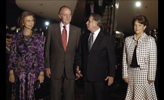 Los Reyes y el Presidente Berger y su esposa