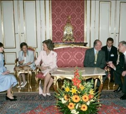 Los Reyes, con el Presidente de la República de Hungría y su esposa