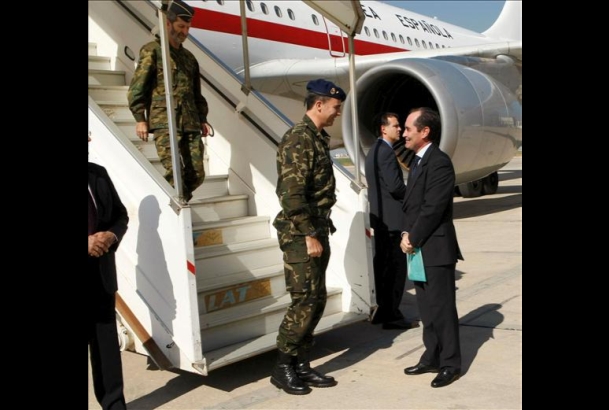 Su Alteza Real el Príncipe de Asturias a su llegada al Aeropuerto Internacional de Beirut