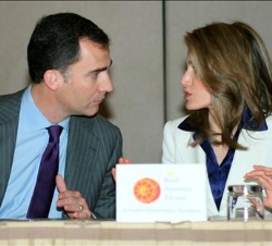 Los Príncipes, durante la reunión organizada por el Real Instituto Elcano en Washington