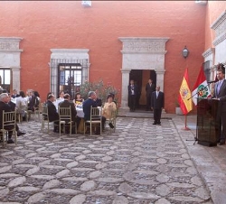 Intervención de Don Felpe en el almuerzo ofrecido por el presidente del Gobierno Regional de Arequipa