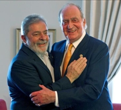 El Rey, con el Presidente de la República Federativa de Brasil