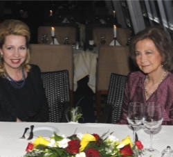 Doña Sofía con la esposa del Presidente Medvédev