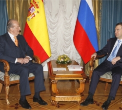 Encuentro entre Su Majestad el Rey y el Presidente de la Federación de Rusia