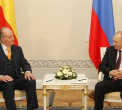Encuentro entre Don Juan Carlos y el primer ministro Putin
