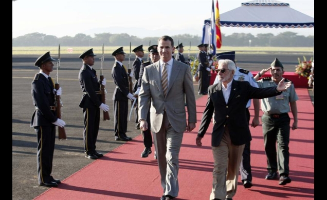 El Príncipe a su llegada a Nicaragua