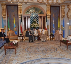 Vista general durante el encuentro entre Don Juan Carlos y el Emir del Estado de Kuwait