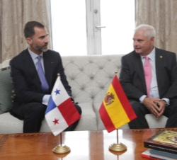 Viaje Oficial a la República de Panamá. Encuentro de Don Felipe con el Presidente Martinelli