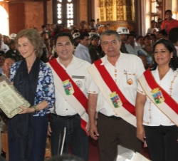 Su Majestad la Reina declarada "huesped ilustre" en San José de Chiquitos
