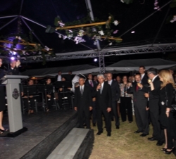 El Príncipe de Asturias asistió al cóctel ofrecido por la Presidenta saliente, Laura Chinchilla