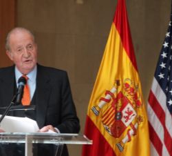 Don Juan Carlos, durante sus palabras