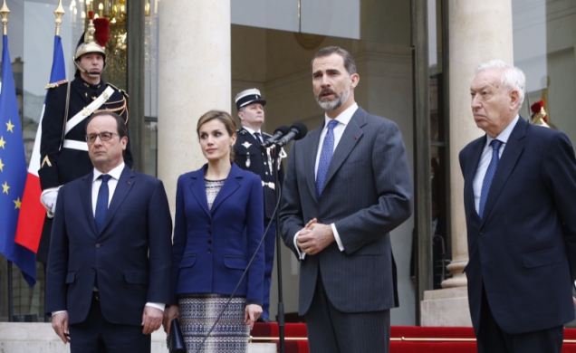 Su Majestad el Rey anuncia, conjuntamente con el Presidente Hollande, la suspensión del Viaje de Estado a la República Francesa, tras el accidente del