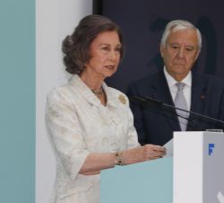 Su Majestad la Reina Doña Sofía, durante su intervención