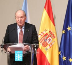 Su Majestad el Rey Don Juan Carlos durante su intervención