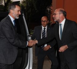 Su Majestad el Rey recibe el saludo del Embajador de España en los Estados Unidos Mexicanos