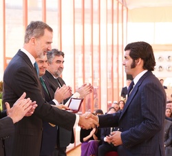 Don Felipe durante la entrega de premios