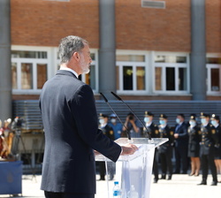 Su Majestad el Rey durante su intervención