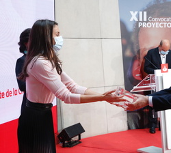 Su Majestad la Reina entrega el Premio Especial COVID al presidente de Cruz Roja Española, Francisco Javier Senent