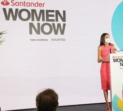 Doña Letizia durante su intervención