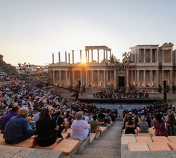 Vista general del Teatro Romano durante el concierto
