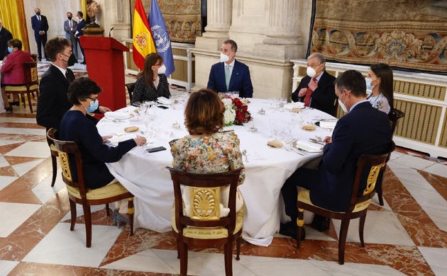 Almuerzo ofrecido por Sus Majestades los Reyes en honor de Su Excelencia el Secretario General de Naciones Unidas, António Guterres