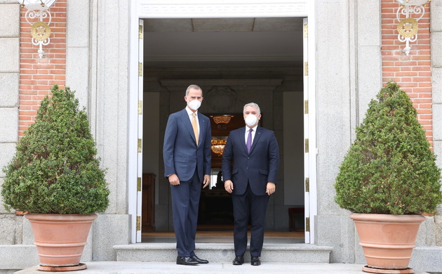 Su Majestad el Rey recibe al Presidente de la República de Colombia, Iván Duque Márquez