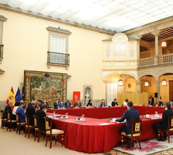 Vista general del Patio de los Austrias durante la reunión anual del Patronato del Instituto Cervantes
