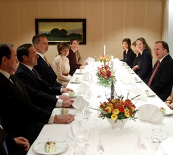 Su Majestad el Rey y el PM, Stefan Löfven, durante su encuentro