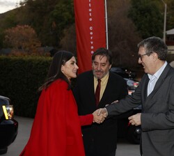 Su Majestad la Reina recibida por el el director del Instituto Cervantes de Los Ángeles, Luis García Martín "Luisgé Martín"