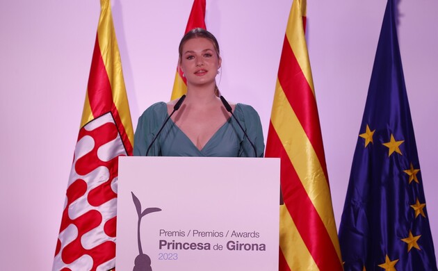Su Alteza Real la Princesa de Asturias y de Girona durante sus palabras