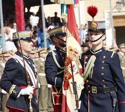 Su Alteza Real la Princesa de Asturias tras Jurar Bandera en la Academia General Militar