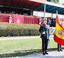 Acto solemne de juramento o promesa ante la Bandera de España, presidido por Su Majestad la Reina Doña Sofía
