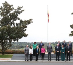 Su Majestad el Rey con la Junta Rectora de la Conferencia de Rectores de las Universidades Españolas (CRUE)