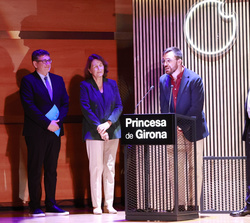 Palabras de agradecimiento del ganador del Premio Princesa de Girona “Social 2024”, Daniel Millor Vela, codirector y responsable de la del