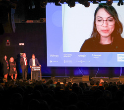 Palabras de agradecimiento, por videoconferencia, de la Premio “Internacional 2024” Princesa de Girona en la categoría de “Investigación”, Yarivith González, que no se encontraba presente