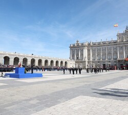 Acto "in memoriam" por los policías fallecidos en acto de servicio en el Patio de la Armeria del Palacio Real de Madrid
