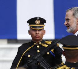 Su Majestad el Rey a su llegada al acto de investidura del Presidente Electo de la República de El Salvador, Nayib Bukele