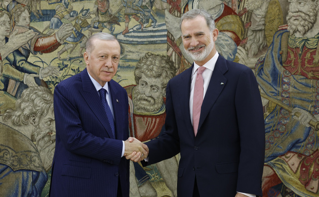 Su Majestad el Rey junto al Presidente de la República de Turquía, Recep Tayyip Erdoğan