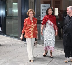 Su Majestad la Reina Doña Sofía a su llegada al Museo Nacional Centro de Arte Reina Sofía