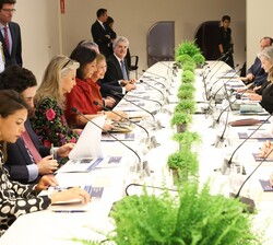 Desarrollo de la VIII Reunión del Círculo Internacional de la ESMRS presidida por Su Majestad la Reina Doña Sofía