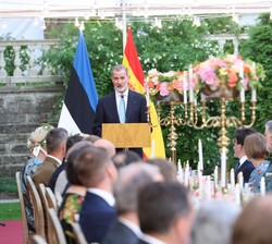 Don Felipe en su intervención en la cena ofrecida por Su Excelencia el Presidente de la República de Estonia en honor a Su Majestad el Rey