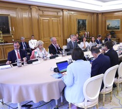 Vista general de la reunión de la Comisión Delegada de la Fundación Princesa de Girona
