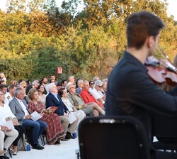 La Reina Doña Sofía durante el concierto de la Orquesta Sinfónica de Castilla y León