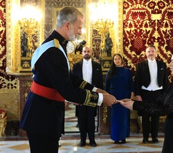 El Rey recibe las Cartas Credenciales de la embajadora de Australia, Rosemary Ann Morris-Castico