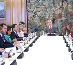 Su Majestad el Rey preside la reunión del Consejo de Seguridad Nacional