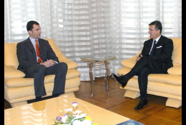 Encuentro del Príncipe con el Presidente Marovic